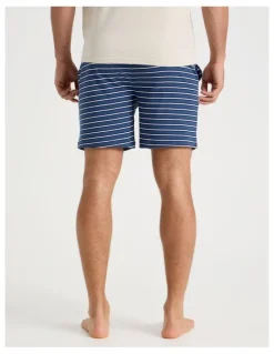 Soho 2 Pack Knit Sleep Shorts in Assorted Stripes