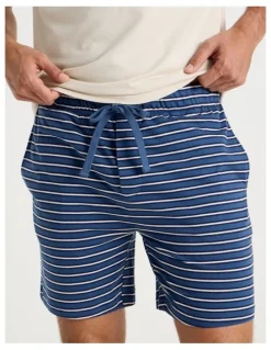 Soho 2 Pack Knit Sleep Shorts in Assorted Stripes