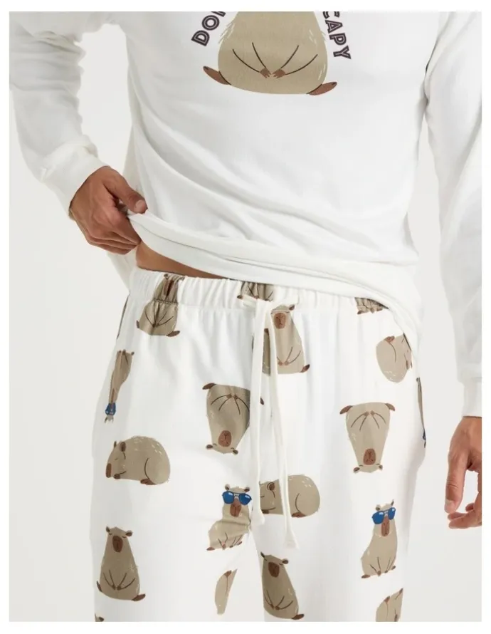 Soho Cosy Knit Pyjama Set - Don't Worry