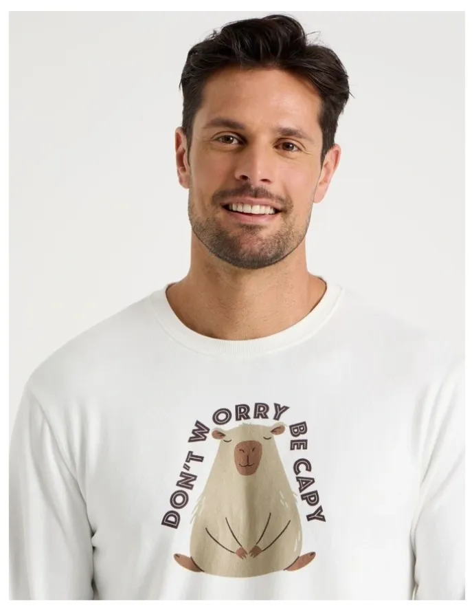 Soho Cosy Knit Pyjama Set - Don't Worry