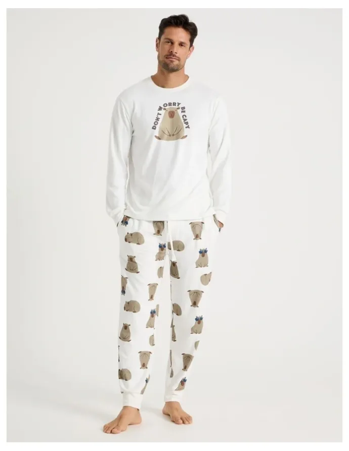 Soho Cosy Knit Pyjama Set - Don't Worry