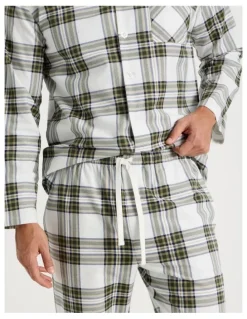 Soho Long Sleeve Flannelette Pyjama Set in Winter Check