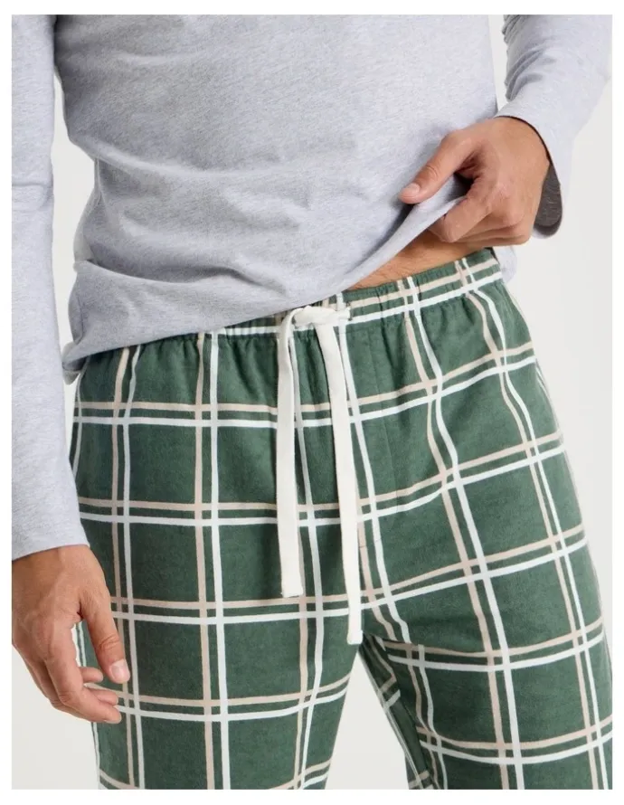 Soho Long Sleeve Tee and Flannelette Pant Pyjama Set in Sloth Print