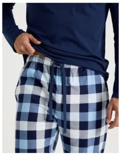 Soho Long Sleeve Tee and Flannelette Pant Pyjama Set in Buffalo Check