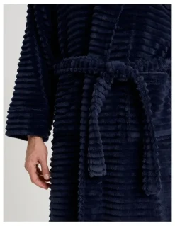 Soho Shawl Robe in Navy