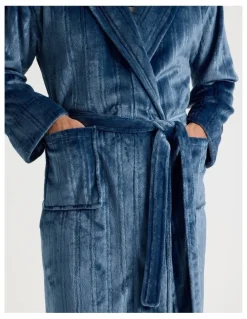 Soho Shawl Robe in Navy