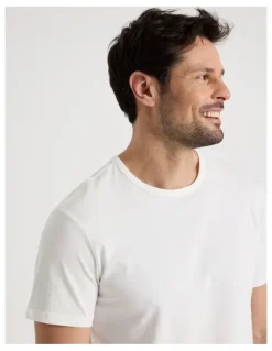 Soho Tee and Short Pyjama Set in White and Blue Golf Print
