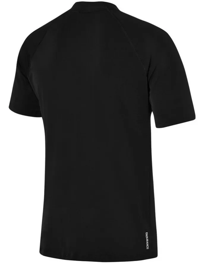 Speedo Relaxed Short Sleeve Sun Top in Black/White