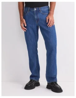 Sportscraft Anderson Straight Jean in Mid Blue