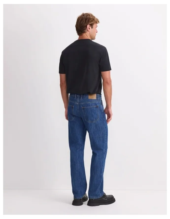 Sportscraft Anderson Straight Jean in Mid Blue