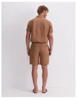 Sportscraft Caffery Cargo Short in Brown