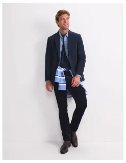 Sportscraft Italian Moleskin Jacket in Blue