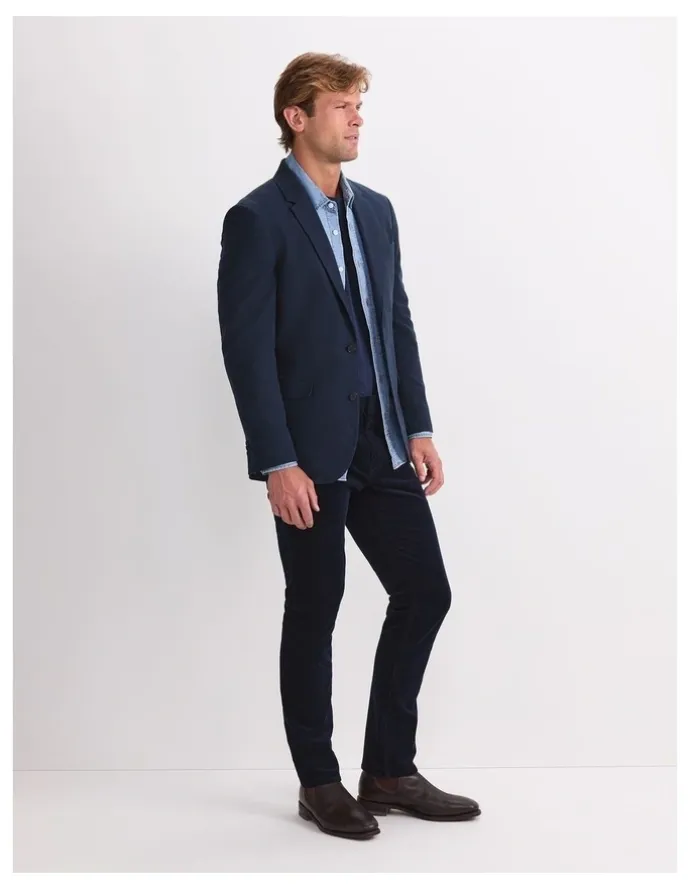 Sportscraft Italian Moleskin Jacket in Blue