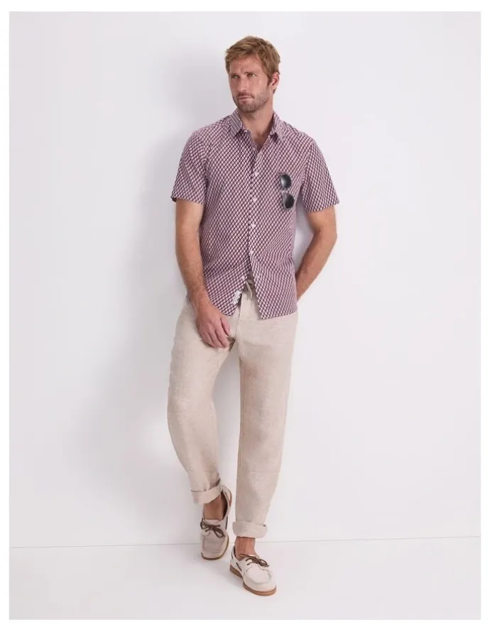 Sportscraft Joss Short Sleeve Print Shirt