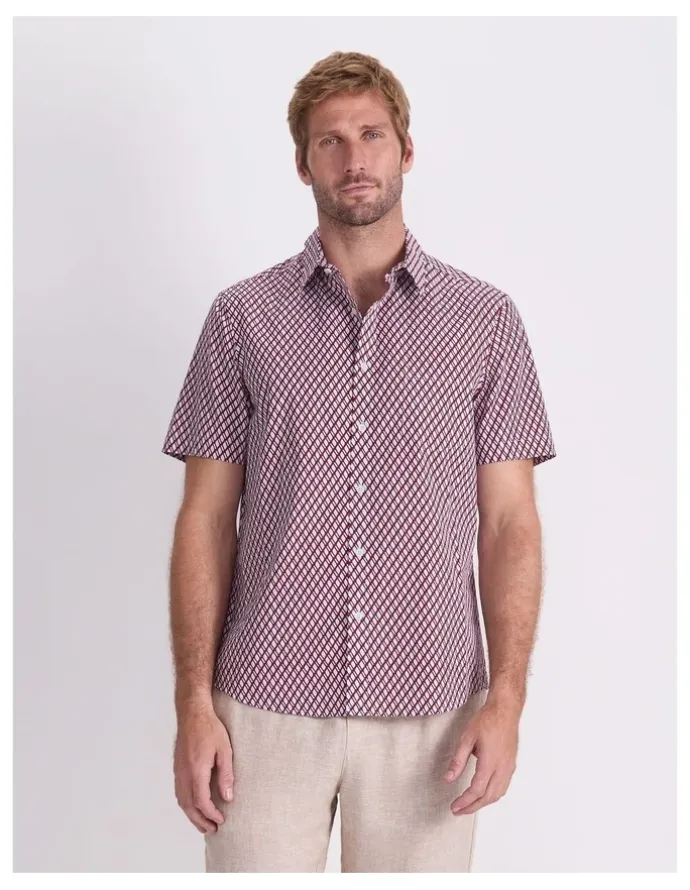Sportscraft Joss Short Sleeve Print Shirt