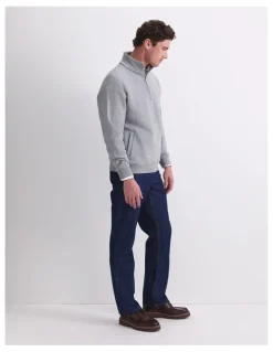 Sportscraft Quarter Zip Sweatshirt in Grey Marle