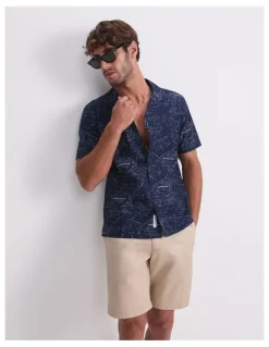 Sportscraft Rally Short Sleeve Print Shirt in Multi