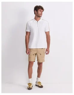 Sportscraft Rod Textured Polo Shirt in White