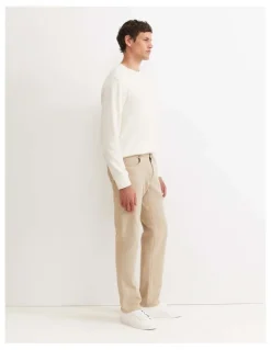 Sportscraft Tapered Bedford Jeans in Beige