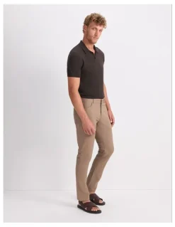 Sportscraft Tapered Bedford Jeans in Brown