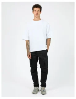 St Goliath Straight Leg Cargo Pant in Black