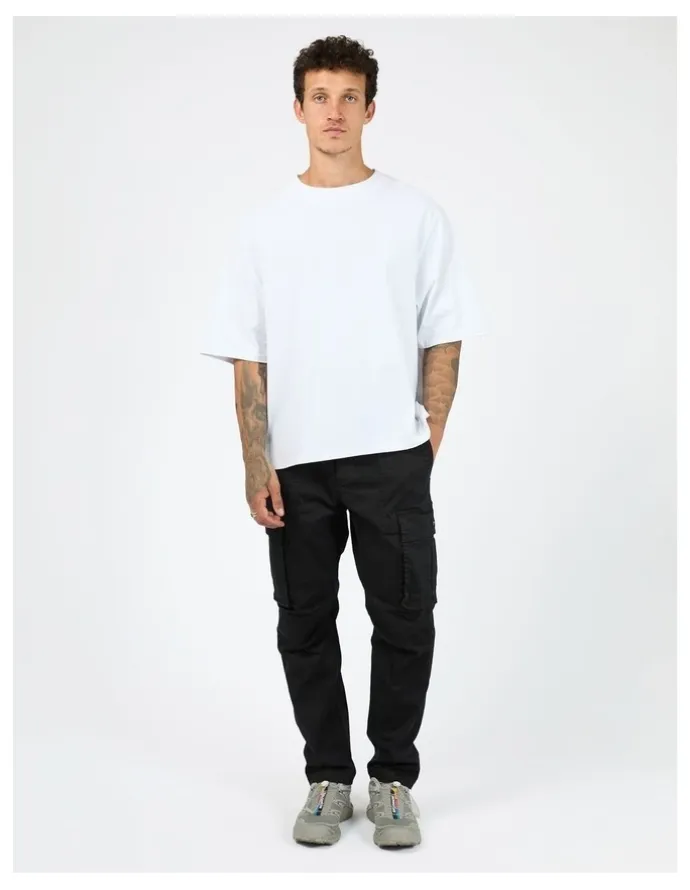 St Goliath Straight Leg Cargo Pant in Black