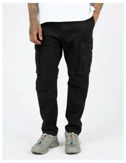 St Goliath Straight Leg Cargo Pant in Black