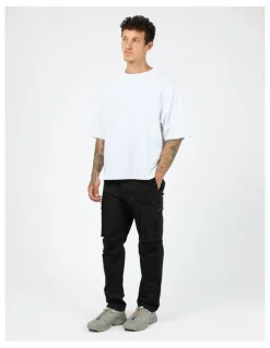 St Goliath Straight Leg Cargo Pant in Black