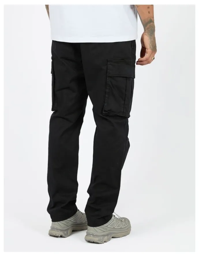 St Goliath Straight Leg Cargo Pant in Black