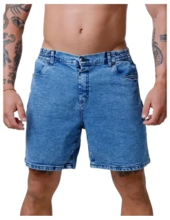 Stock & co. Axis Denim Shorts in Blue