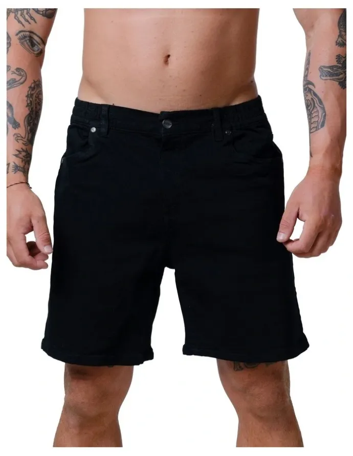 Stock & co. Axis Denim Shorts in Black