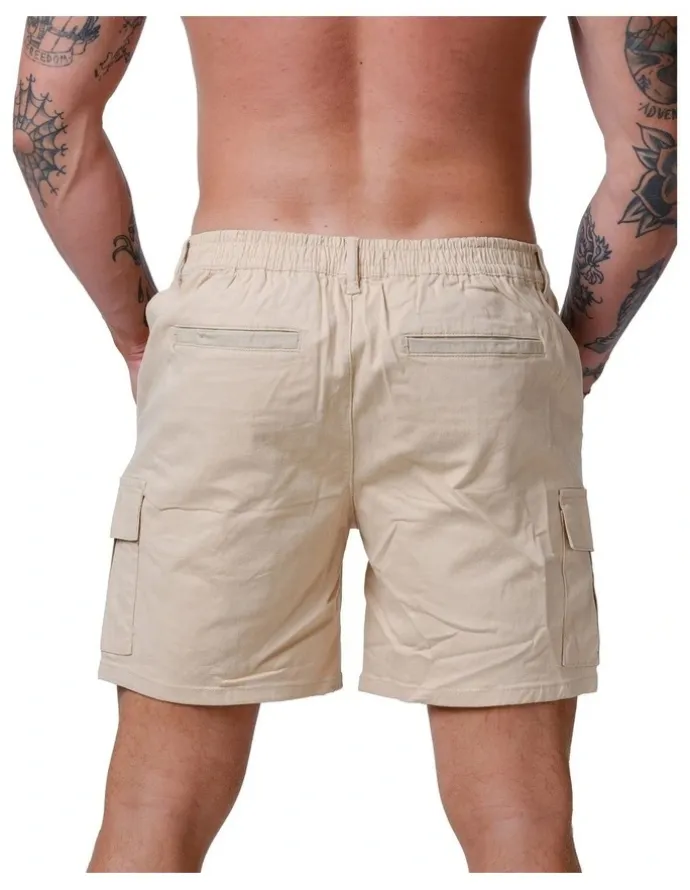 Stock & co. Classic Cargo Shorts in Beige