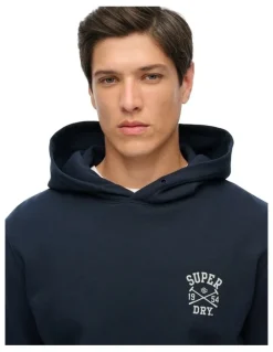 Superdry Athletic Club Hoodie in Nautical Navy