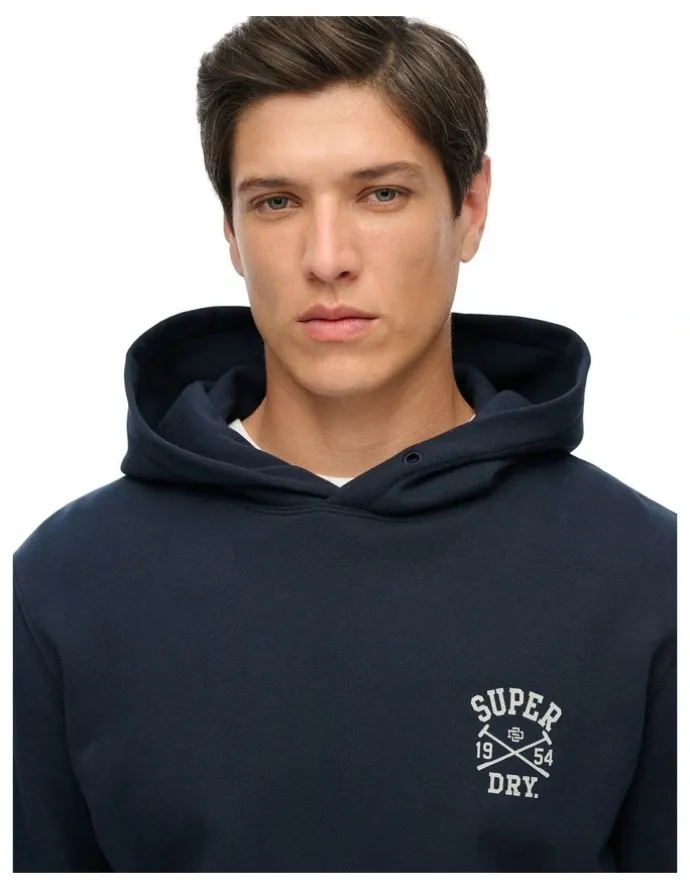 Superdry Athletic Club Hoodie in Nautical Navy