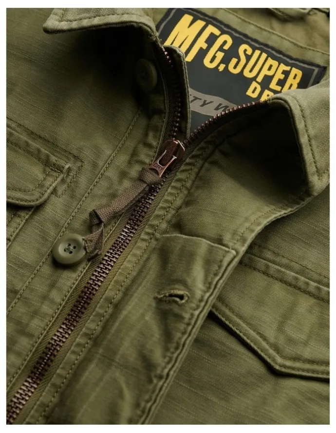 Superdry Collared M65 Jacket in Burnt Olive
