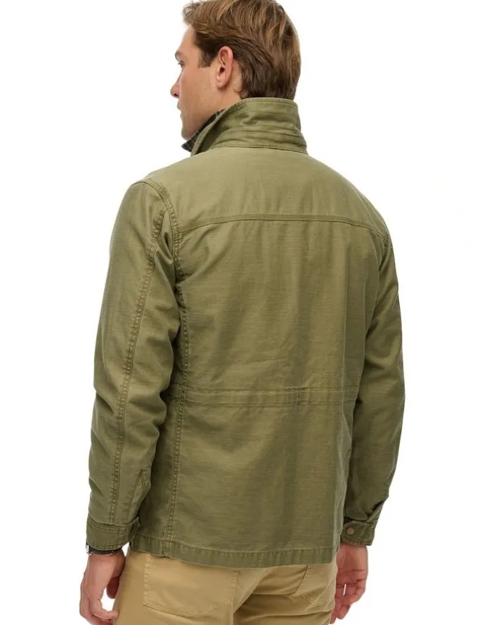 Superdry Collared M65 Jacket in Burnt Olive