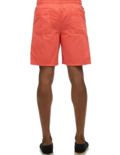 Superdry Essentials Walk Shorts in Rose Red