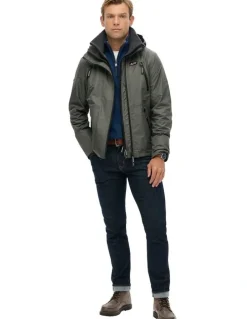 Superdry Hooded Mountain Windbreaker in Dark Dull Charcoal