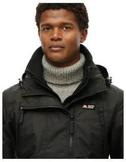 Superdry Hooded Mountain Windbreaker in Black