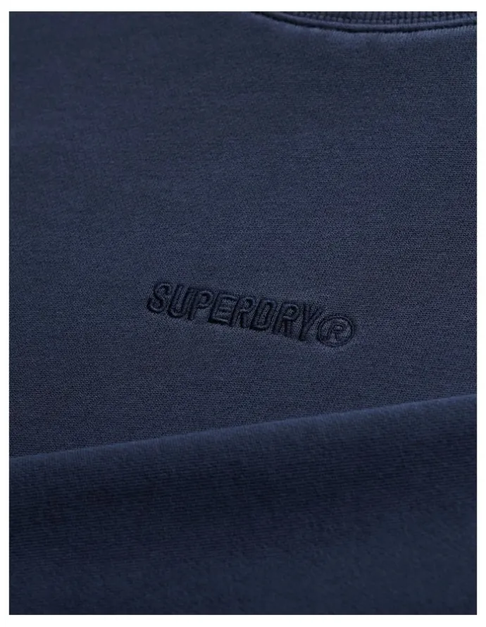 Superdry Micro Logo Crew in Blue Knight