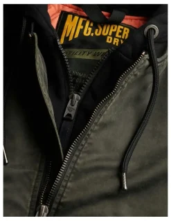 Superdry Military MA1 Bomber Jacket in Washed Dark Green