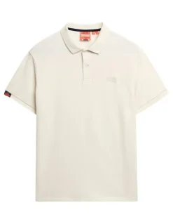 Superdry Vintage Destroy Polo Shirt in Chalk White