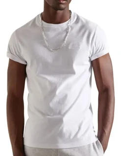 Superdry Vintage Logo Embroidery T-Shirt in White
