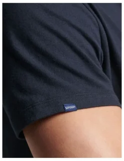Superdry Vintage Logo Embroidery Crew T-shirt in Navy