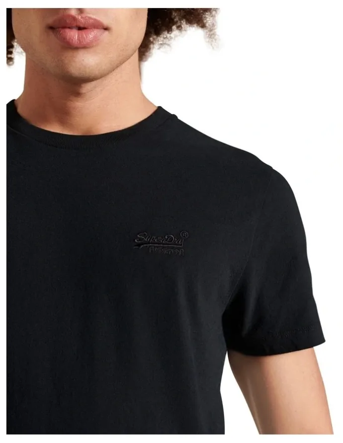 Superdry Vintage Logo Embroidery T-shirt in Black