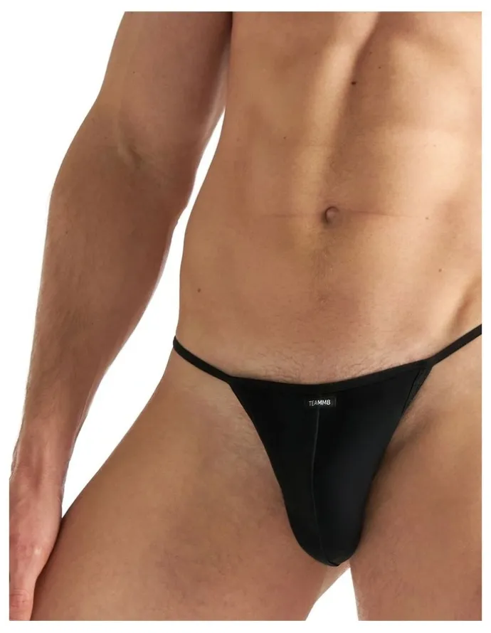 TEAMM8 Flaunt Micro Thong in Onyx