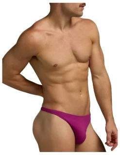 TEAMM8 Flirt Cotton Thong in Purple
