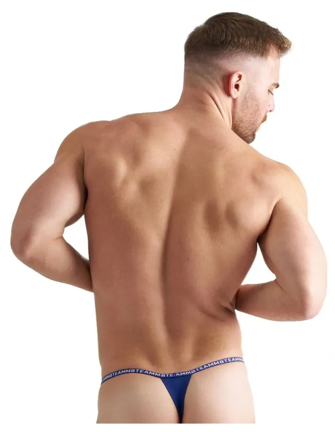 TEAMM8 Glide Micro Thong in Blue