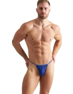 TEAMM8 Glide Micro Thong in Blue
