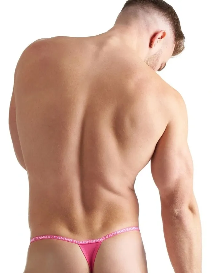 TEAMM8 Glide Micro Thong in Pink